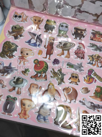 イタリアンブレインロット風？のよくわからん海外シール、3Dシール