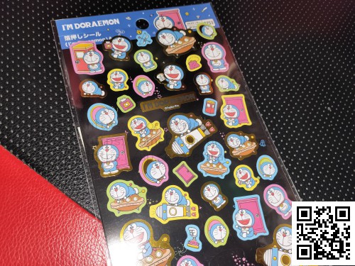 ダイソー|ドラえもん箔押しシール